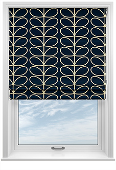 Orla Kiely Jumbo Linear Stem, Whale - Roman Blind